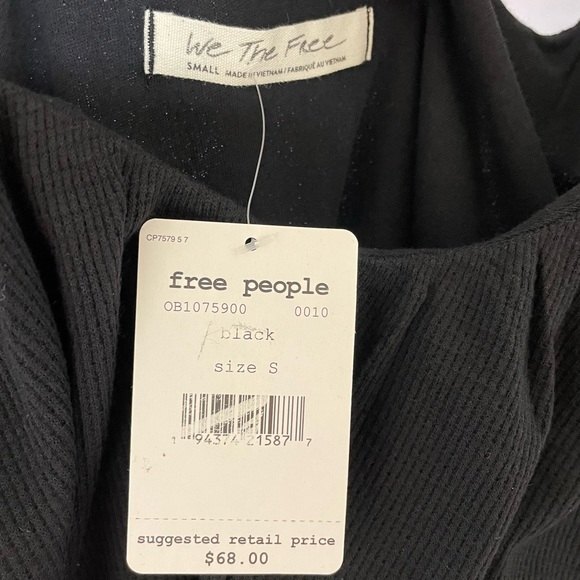 We the Free Bondi Blouson Thermal Black Top - Picture 5 of 8